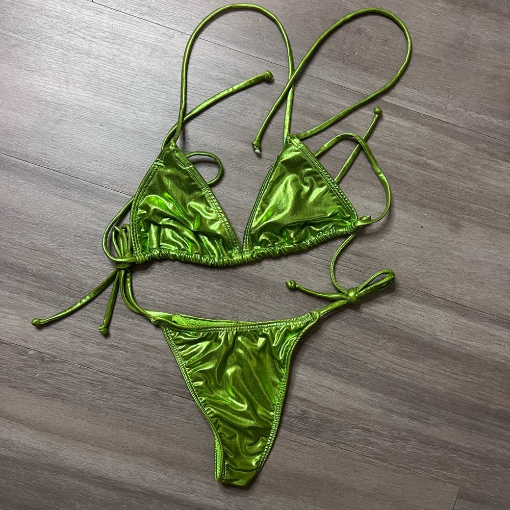 METALLIC GREEN BIKINI